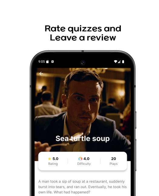 Rate quizzes